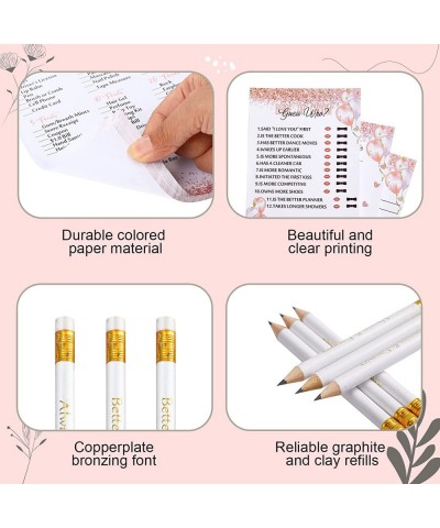 135 Pcs Bridal Shower Games Supplies Including 125 Funny Wedding Cards and 10 Pieces Pencils Games Bridal Shower Decorations ...