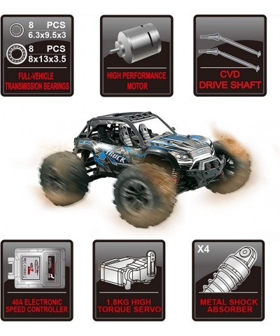 RC Truck 1/16 High Speed Racing Car 24MPH 4WD Off-Road Waterproof Vehicle 2.4Ghz Radio Remote Control Monster Truck Dune Bugg...