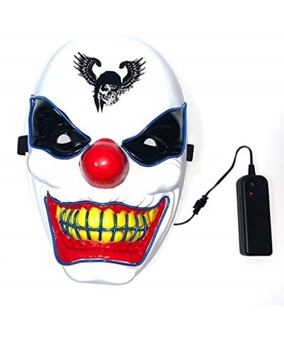 Halloween Led Light Up Clown Mask Scary LED Flash Mask Creepy Cosplay Costume Party Pros $28.02 Kids' Dress-Up Accessories