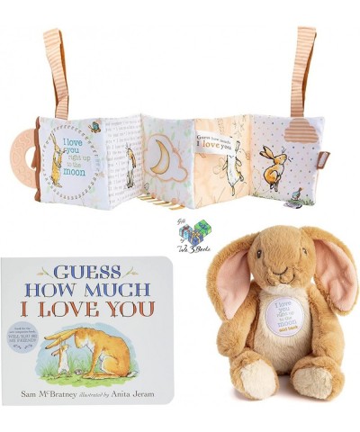 I Love You To The Moon And Back Gift Set with Guess How Much I Love You Board Book by Sam McBratney Nutbrown Hare Plush Bean ...