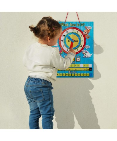 Tell Time Teaching Clock for Kids: 12.6 x 16.5 inches Board with Magnetic Game Numbers $27.34 Early Development & Activity Toys