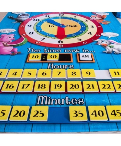 Tell Time Teaching Clock for Kids: 12.6 x 16.5 inches Board with Magnetic Game Numbers $27.34 Early Development & Activity Toys