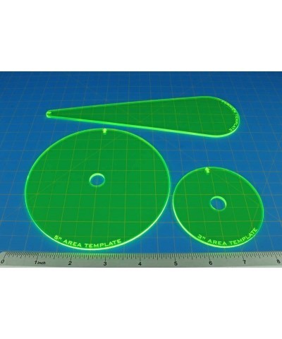 Armageddon Template Set Fluorescent Green (3) $33.86 Game Accessories