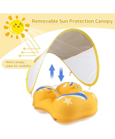 Inflatable Baby Shoulder Pool Float with Canopy for Toddler Learn Swimming Training 30-70lbs Children Sea Beach Pool (X-Large...