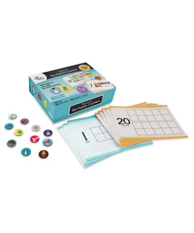 Seasonal Ten Frames Math Counters for Kids Math Counters Chips for Counting and Sorting Kindergarten Learning Games Counting ...