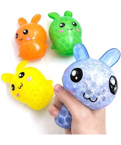 5 Pack Easter Bunny Stress Balls Toy for Kids Adults Squeeze Ball Filled with Water Beads Stress Relief Fidget Toys Easter Pa...