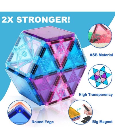 Magnetic Tiles Kids Toys for 2 3 4 5 6 7 8 Year Old Girls Boys 3D Magnetic Building Blocks Educational Toddler Toys for Age 2...