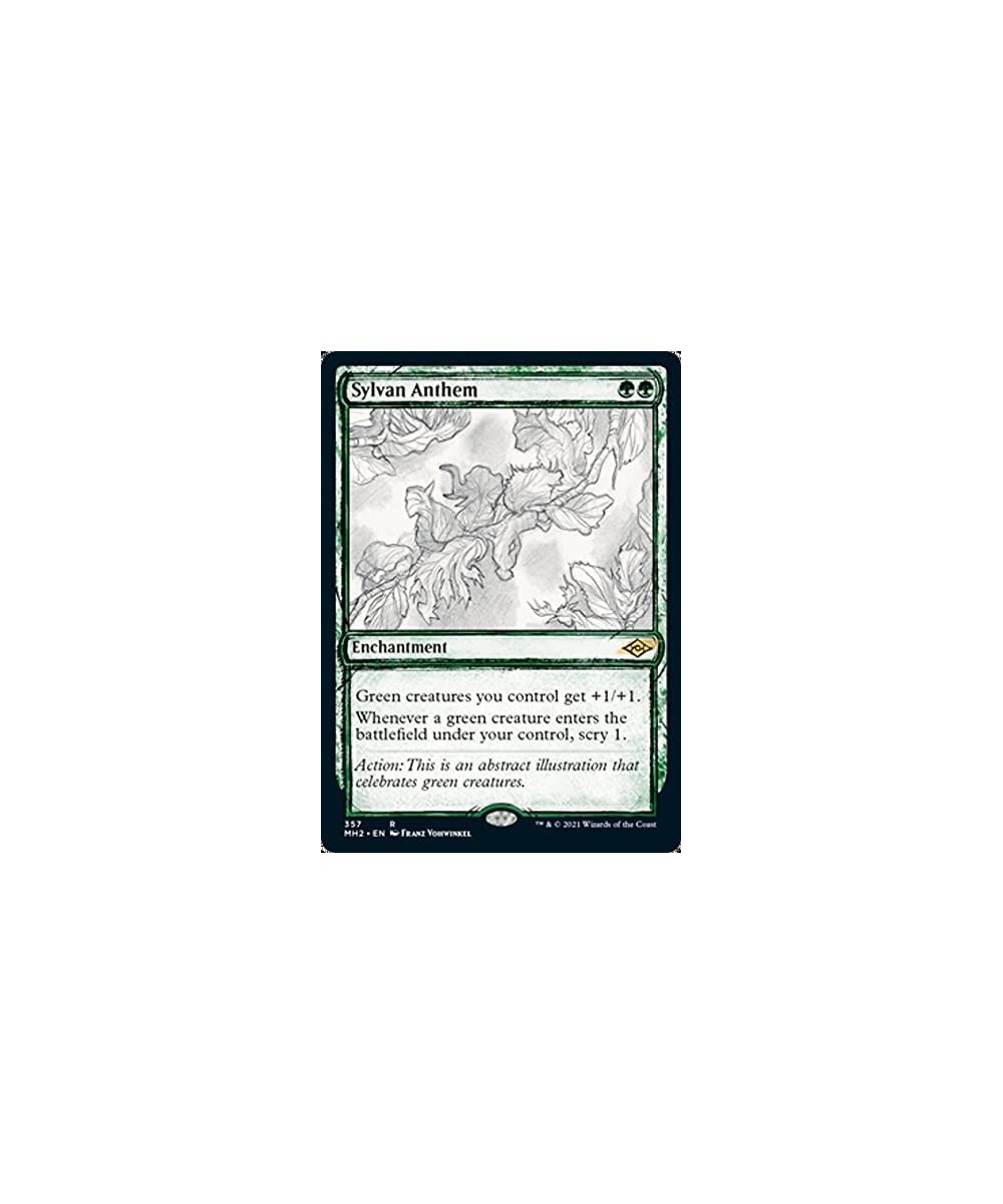 Magic: the Gathering - Sylvan Anthem (357) - Showcase (Sketch Art) - Modern Horizons 2 $10.61 Trading Cards & Accessories