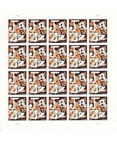 2011 Jazz Sheet of Twenty Forever Stamps Scott 4503 $53.46 Collectibles Display & Storage