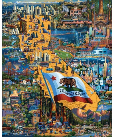 Dowdle Jigsaw Puzzle - Best of Northern California - 500 Piece $42.42 Jigsaw Puzzles