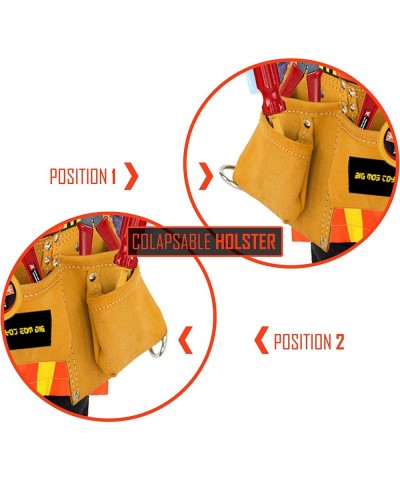 Tool Belt - Kids Brown Faux Suede Pretend Play Belt for Tools with Adjustable Strap $42.30 Toy Construction Tools