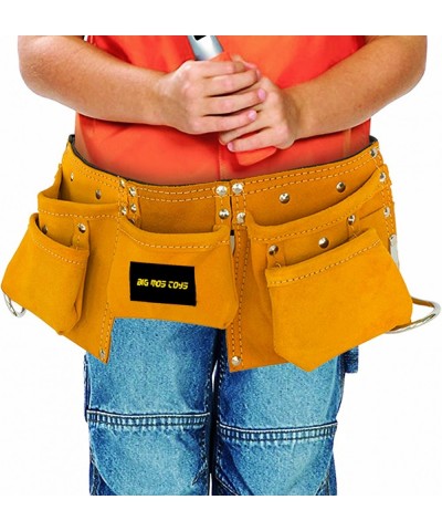 Tool Belt - Kids Brown Faux Suede Pretend Play Belt for Tools with Adjustable Strap $42.30 Toy Construction Tools