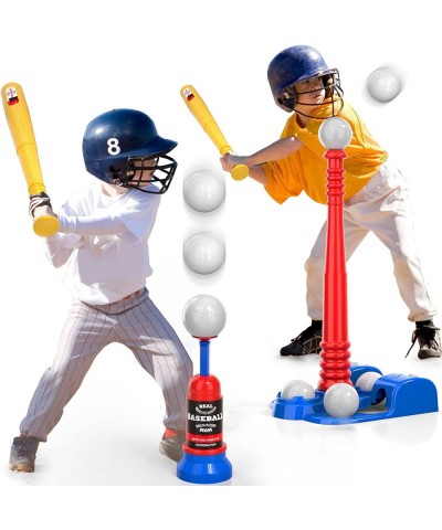 T Ball Set Toys For Kids 3-5 5-8 Kids Baseball Tee For Boys Toddlers Includes 6 Balls Auto Ball Launcher Outdoor Outside Spor...