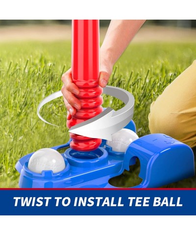 T Ball Set Toys For Kids 3-5 5-8 Kids Baseball Tee For Boys Toddlers Includes 6 Balls Auto Ball Launcher Outdoor Outside Spor...