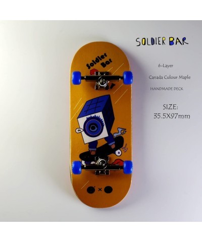 Soldierbar 10s Colour Maple Handmade Wooden Fingerboards (Update Slivery King Trucks Handmade Blue Wheels) Magic Cube $57.21 ...