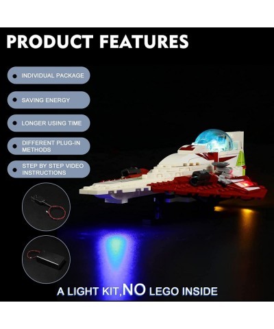 LED Light Kit for Lego OBI-Wan Kenobi’s Jedi Starfighter 75333 Building Set Compatible with Lego 75333 (Without Model Lights ...