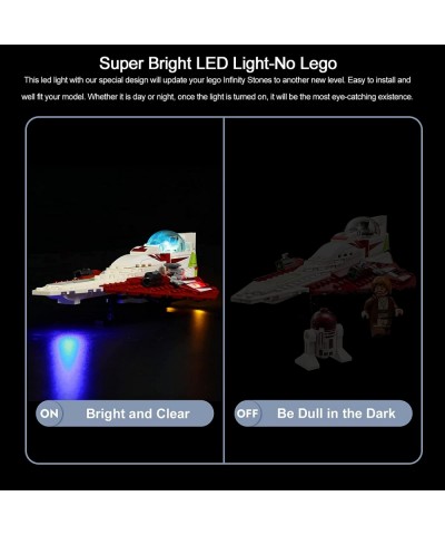 LED Light Kit for Lego OBI-Wan Kenobi’s Jedi Starfighter 75333 Building Set Compatible with Lego 75333 (Without Model Lights ...