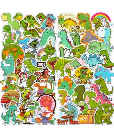 Cute Dinosaur Stickers for Kids - 50PCS Waterproof Dino Stickers Pack Vinyl Laptop Stickers Cool Aesthetic Stickers for Water...