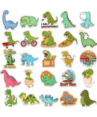 Cute Dinosaur Stickers for Kids - 50PCS Waterproof Dino Stickers Pack Vinyl Laptop Stickers Cool Aesthetic Stickers for Water...