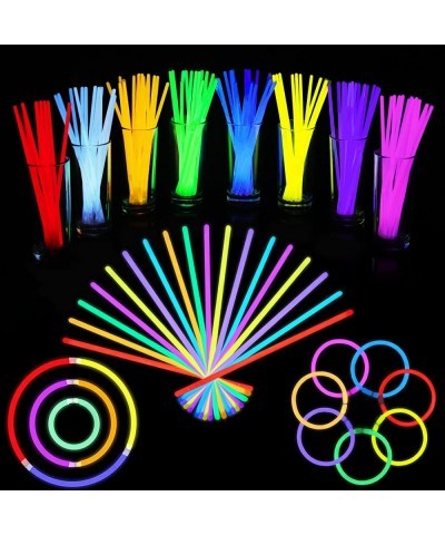 Glow Sticks Bulk Party Supplies | 8 Inch Glowsticks with Connectors | Glow in the Dark Light Up Sticks Party Favors Decoratio...