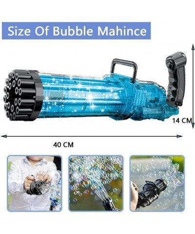 2 Pack 21 Holes Bubble Machine Bubble Gun 2022 Cool Toys Gift Huge Amount Bubble Maker Summer Outdoor Activities Toys for Boy...