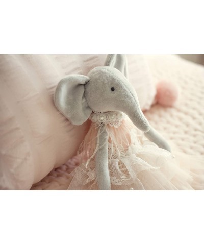 Daisy The Elephant Premium Quality Floppy Elephant Plush Doll Gift with Delicate Pink & Lace Tutu | Elegant Feather & Pearl D...