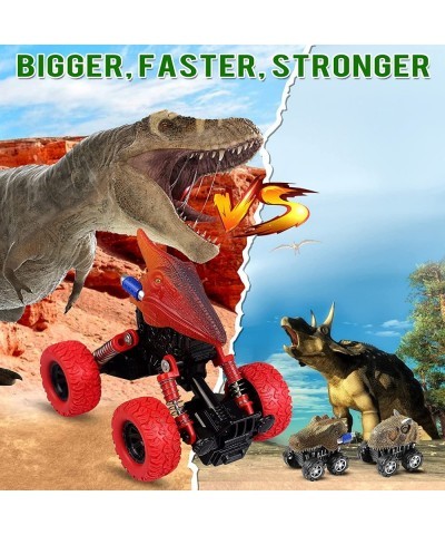 Dinosaur Toys for Kids 3-5 4 Pack Pull Back Cars for 3 4 5 6 7 Year Old Boys Girls Kids Toy Dino Monster Trucks for Toddlers ...