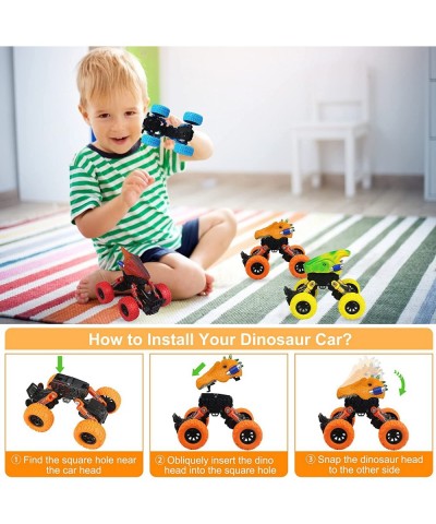 Dinosaur Toys for Kids 3-5 4 Pack Pull Back Cars for 3 4 5 6 7 Year Old Boys Girls Kids Toy Dino Monster Trucks for Toddlers ...