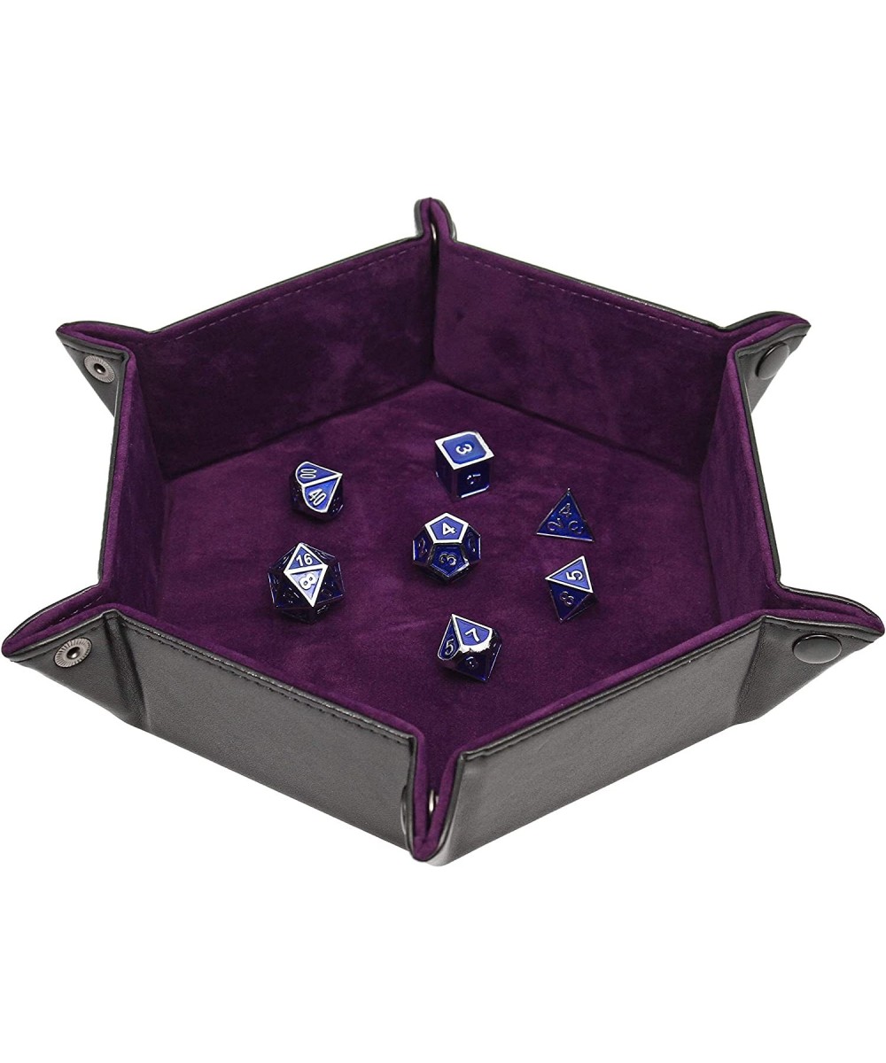 Dice Tray Portable Folding Dice Rolling Tray for use as DND Dice Tray D&D Dice Tray or Dice Game 6.5 Inch Quiets Rolling Meta...