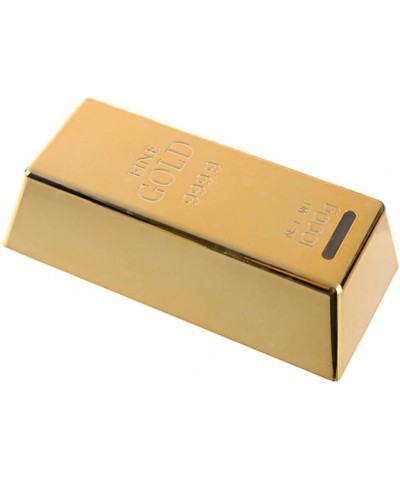 Gold Bar Coin Bank Piggy Bank Money Box Luxury Style Bank Saving Pot (Golden) $26.06 Kids' Money Banks