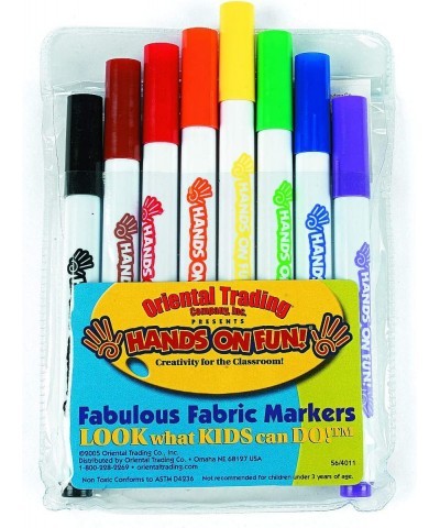 Fabulous Fabric Markers (8Pc) - 8 Pieces - Educational and Learning Activities for Kids $26.16 Kids' Drawing & Writing Boards