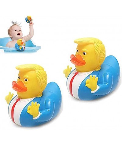 2Pcs Trump Duck Squeak Bath Duck Baby Bath Toys Rubber Duck Funny Gift for Kids $22.31 Bathtub Toys