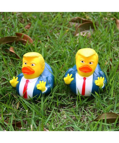 2Pcs Trump Duck Squeak Bath Duck Baby Bath Toys Rubber Duck Funny Gift for Kids $22.31 Bathtub Toys