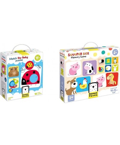 Match The Baby Puzzle Set Beginner Puzzles & Matching Activity Ages 18 Months & Up Multicolor (Model: 33683) & Suuuper Size M...