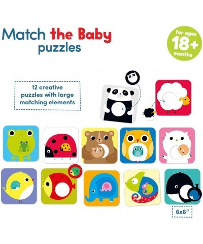 Match The Baby Puzzle Set Beginner Puzzles & Matching Activity Ages 18 Months & Up Multicolor (Model: 33683) & Suuuper Size M...