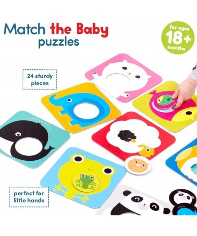 Match The Baby Puzzle Set Beginner Puzzles & Matching Activity Ages 18 Months & Up Multicolor (Model: 33683) & Suuuper Size M...