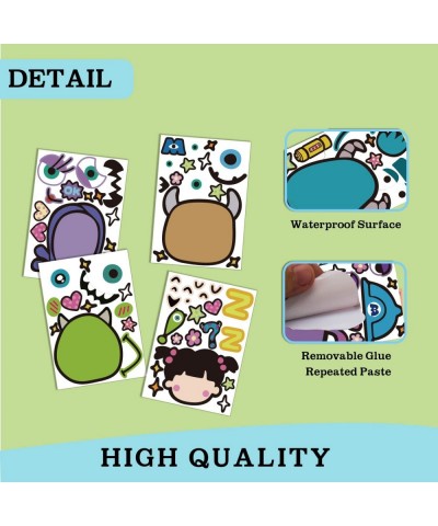 36Pcs Monster inc Make Your Own Face Stickers Cartoon Make a face Sticker Game for Monster inc Themed Birthday Party Decorati...