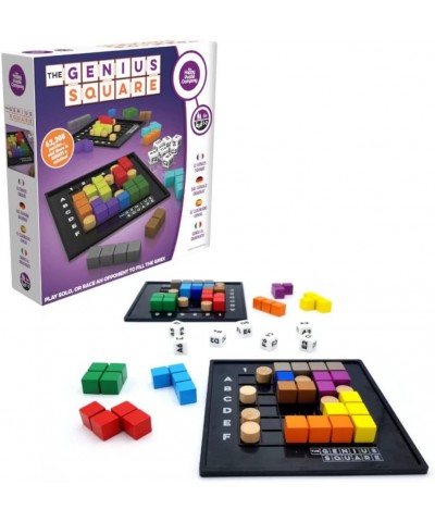 The Genius Square – Game of The Year Award Winner! 60000+ Solutions STEM Puzzle Game! Roll The Dice & Race Your Opponent to F...