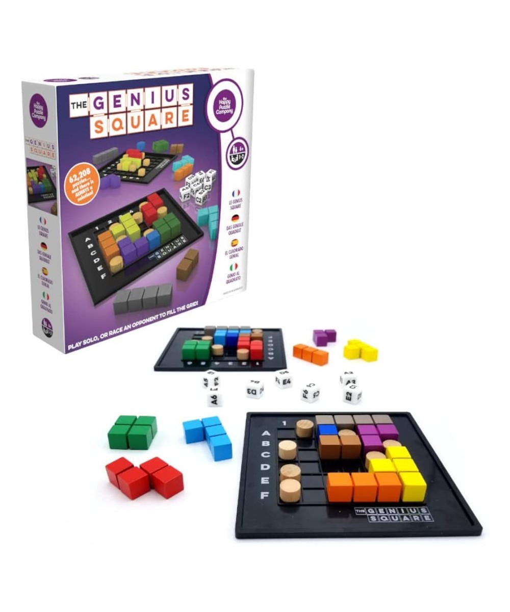 The Genius Square – Game of The Year Award Winner! 60000+ Solutions STEM Puzzle Game! Roll The Dice & Race Your Opponent to F...