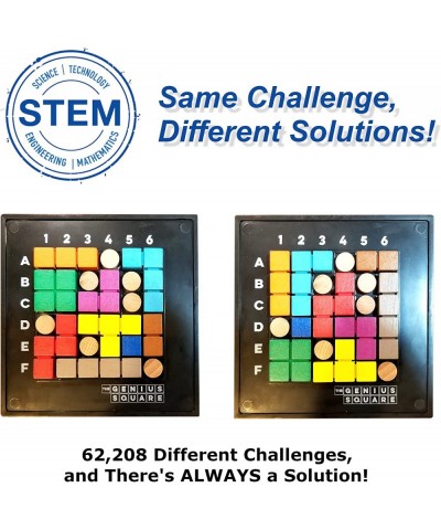 The Genius Square – Game of The Year Award Winner! 60000+ Solutions STEM Puzzle Game! Roll The Dice & Race Your Opponent to F...