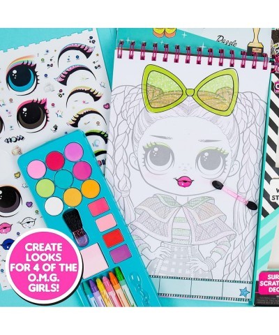 L.O.L. Surprise! O.M.G. Make-Up Artist Magazine Double Feature Series Includes Spiral-Bound Make-Up Sketchbook Crayons Sticke...