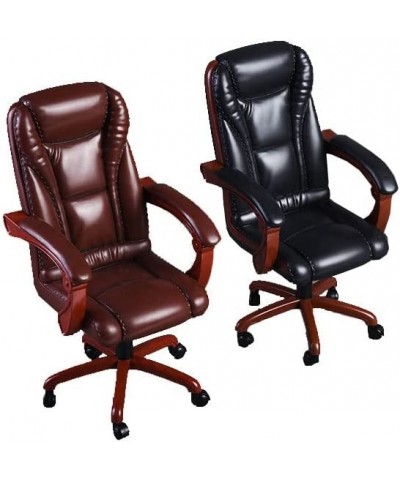 1/6 Scale Office Boss Swivel Chair for 12 Action Figure Dollhouse Accessories Miniature Furniture Dark Brown $63.96 Dollhouse...