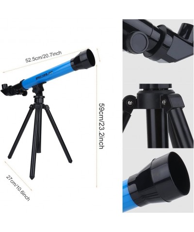 Telescope for Astronomy Beginners Adjustable 20X/40X/60X Educational Astronomical Telescope Children's Toy with Tripod(Blue) ...