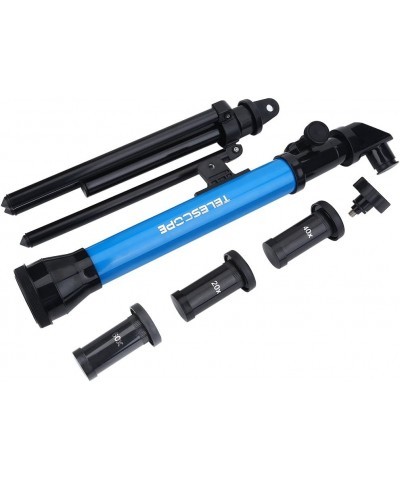 Telescope for Astronomy Beginners Adjustable 20X/40X/60X Educational Astronomical Telescope Children's Toy with Tripod(Blue) ...