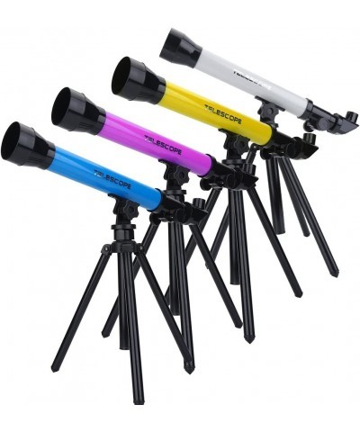 Telescope for Astronomy Beginners Adjustable 20X/40X/60X Educational Astronomical Telescope Children's Toy with Tripod(Blue) ...