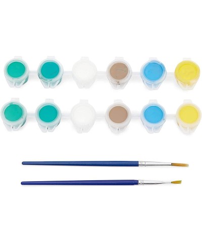 Turtle Pet Rock Painting Kit with 12 Paint Pods 2 Paint Brushes and 2 Turtles (2 Sets 16 Pieces) $34.51 Craft Kits