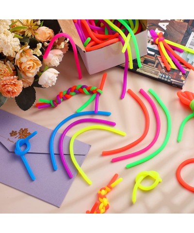 Colorful Monkey Noodle Mini Stretchy String Fidget Toys Sensory Toys Soft Stress Relief Toy Elastic Strings Fidget Toys 6.8 x...