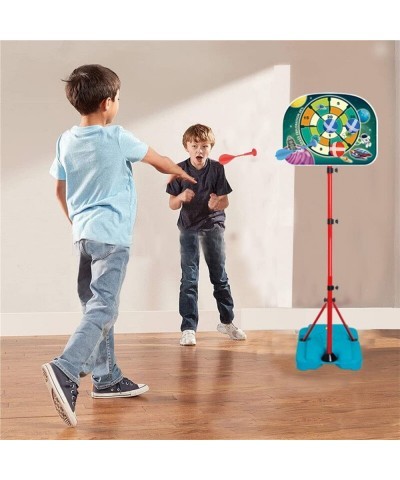 Kids Basketball Hoop Stand with Dart Board - Portable Indoor Outdoor Mini Hoop Basketball Goal Adjustable Height 3.2ft-6.2ft ...