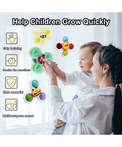 Suction Cup Spinner Toy for Baby - Suction Cup Fidget Spinner Toys Bath Toys Window Spinning Top Baby Toys 12-18 Months Chris...