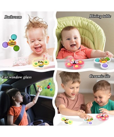 Suction Cup Spinner Toy for Baby - Suction Cup Fidget Spinner Toys Bath Toys Window Spinning Top Baby Toys 12-18 Months Chris...